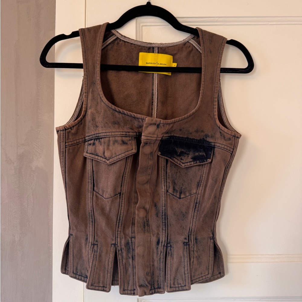 Marques Almeida Denim Vest